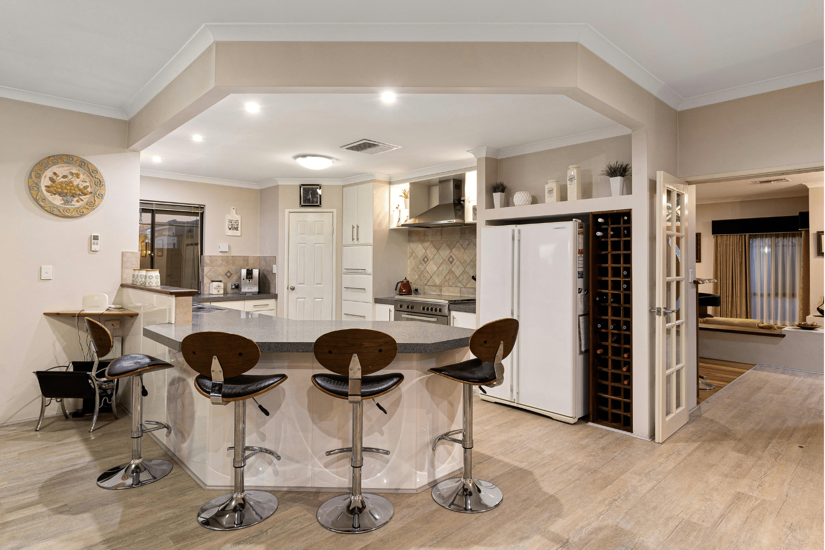 Space-Saving Home Bar Design