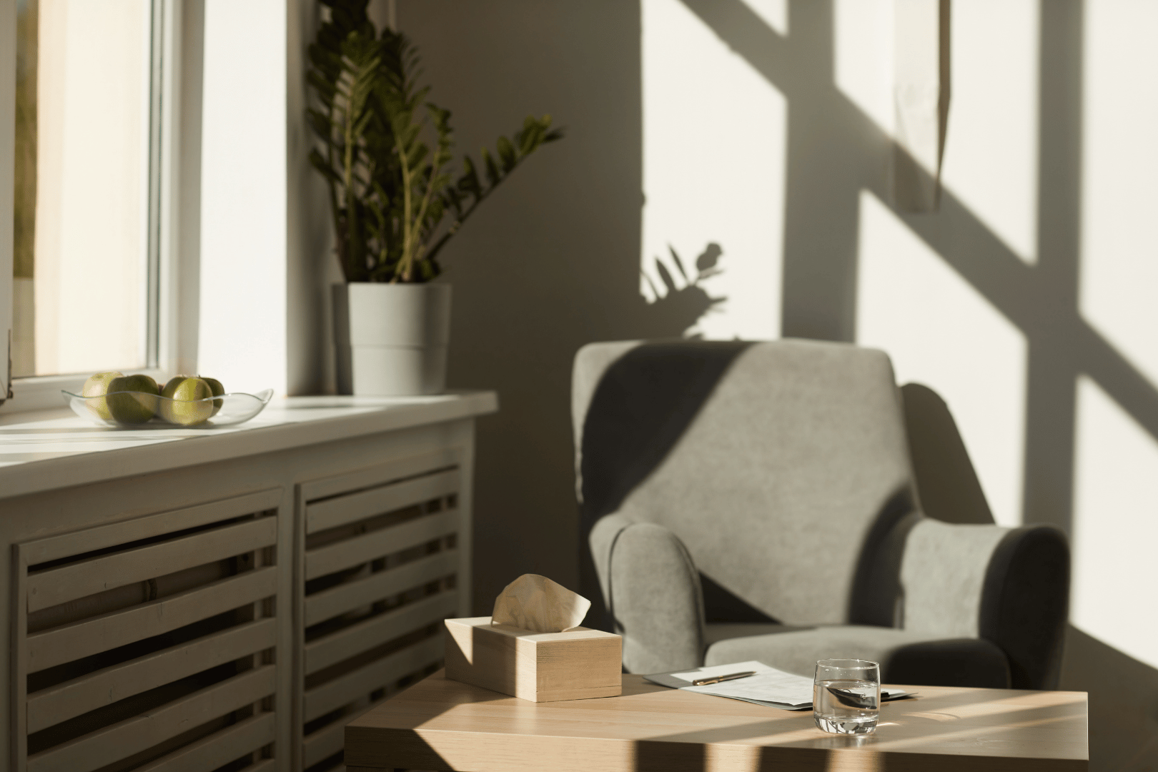 Maximising natural light with green interior