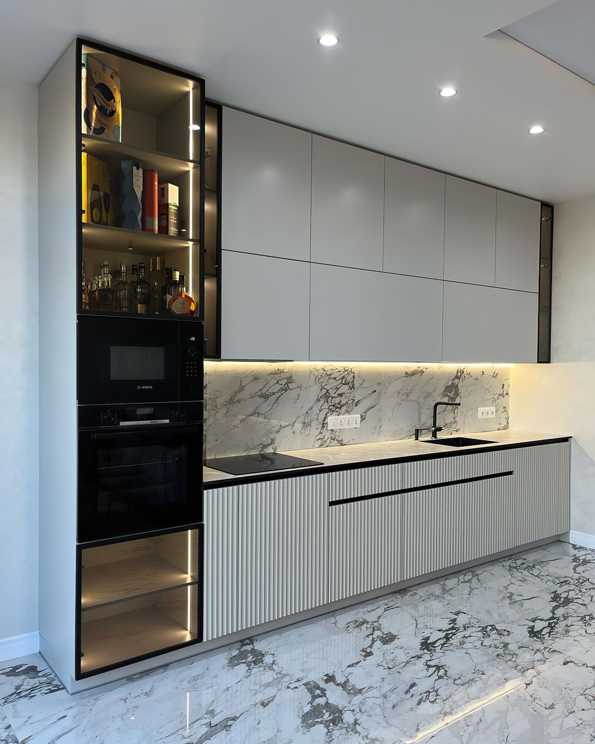 Glass-front cabinet
